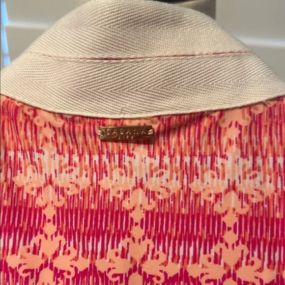 Cabana Life Pink and White Sleeveless Dress L NWT - Picture 6 of 7